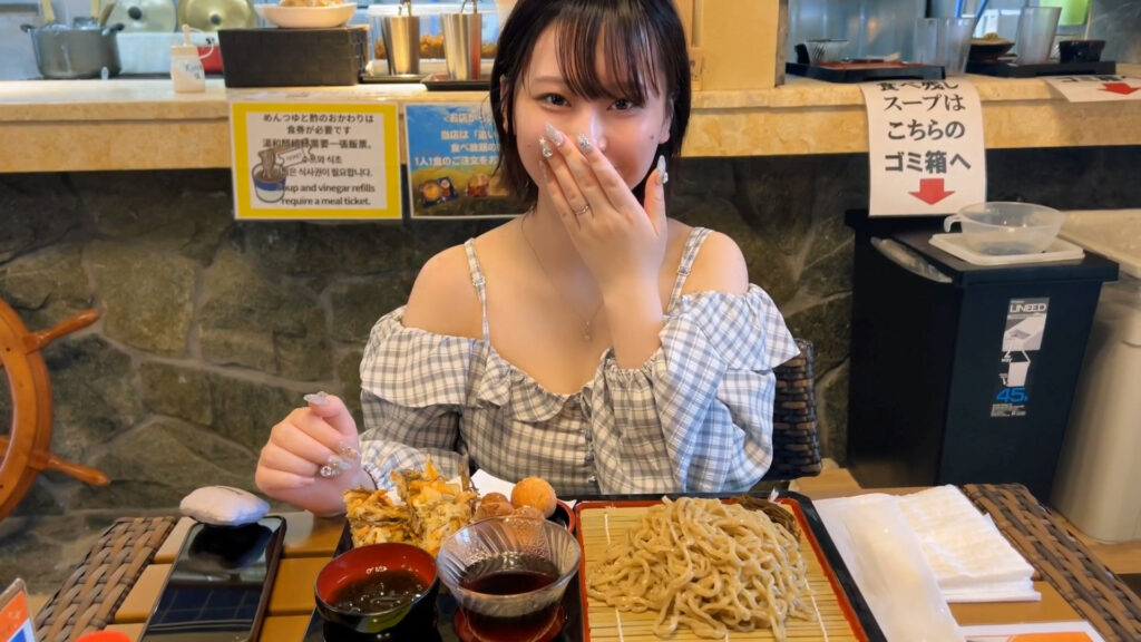 もずく麺天ざるセット