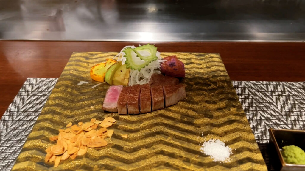 南星コースの宮古牛フィレ肉