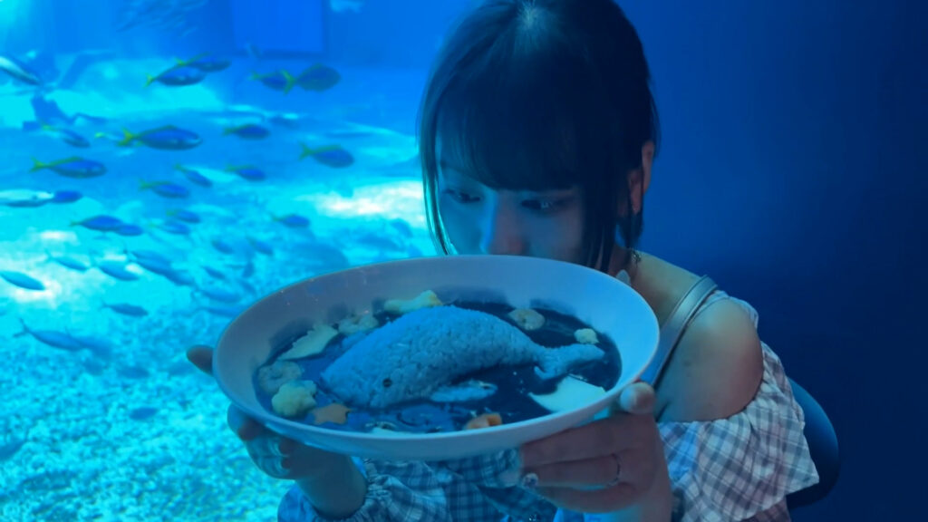 ジンベイザメ風のブルーカレー